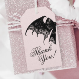 Favorittaggar för Black Gothic Baby Shower Presentetikett