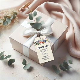 Favorittaggar för blommigt babyvy - Tack för Anpas Presentetikett