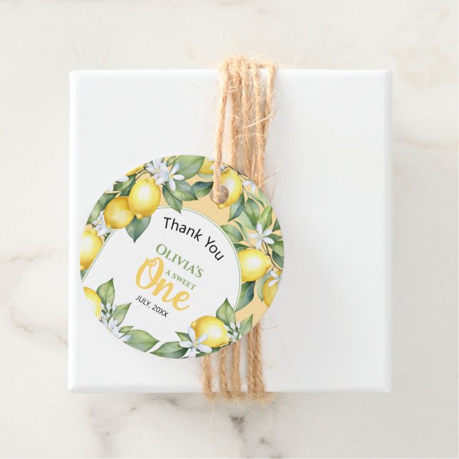 Favorittaggar för citrusfödelsedag gåvor etiketter (På plats)