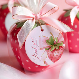 Favorittaggar för Coquette Berry Sweet Baby Shower Gåvor Etiketter