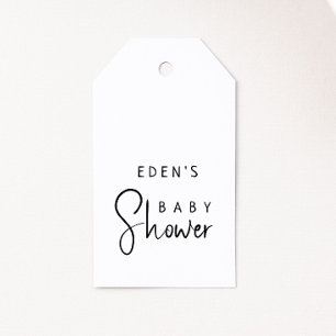 Favorittaggar för enkel modern Neutralt babyvy Presentetikett