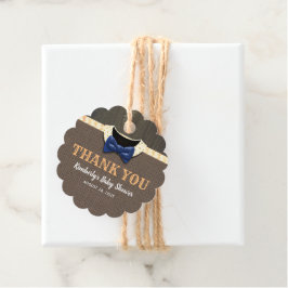 Favorittaggar för Fall Rustic Baby Shower-Tack Gåvor Etiketter
