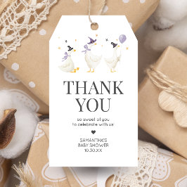 Favorittaggar för fåniget Gåse Baby Shower Presentetikett