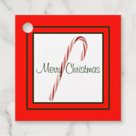 Favorittaggar för julklapp i candy cane gåvor etiketter