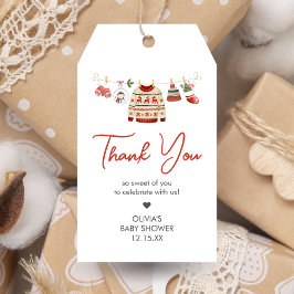 Favorittaggar för jultomten Baby Shower Presentetikett