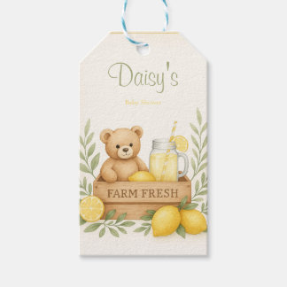 Favorittaggar för Lemon Baby Shower Presentetikett