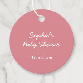 Favorittaggar för minimalistisk  Rosa för babyskor Gåvor Etiketter