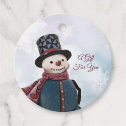 Favorittaggar för personlig Snögubbe Gåvor Etiketter