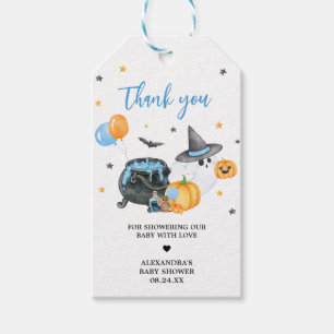 Favorittaggar för pojkunge Boo Ghost Baby Shower Presentetikett