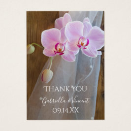Favorittaggar för Rustic Orchid Elegance-Landsbygg Visitkort