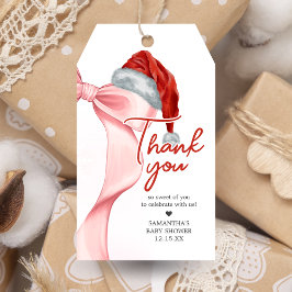 Favorittaggar för Santa Winter Baby Shower Presentetikett
