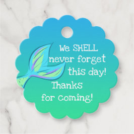 Favorittaggar för Snäcka för punktSjöjungfru Gåvor Etiketter