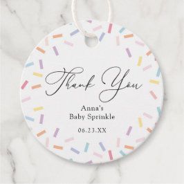 Favorittaggar för Sprinkles-Tack Gåvor Etiketter