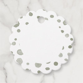 Favorittaggar för vattenfärgpunkter för segmentkon gåvor etiketter