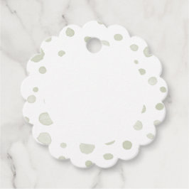 Favorittaggar för vattenfärgpunkter för teakonfett gåvor etiketter