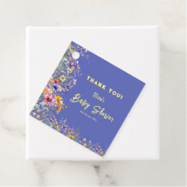 Favorittaggar för Wildblommor Baby Shower Gåvor Etiketter