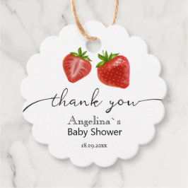Favorittaggar Tack Baby Shower. Gåvor Etiketter