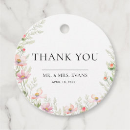 Favorittaggar Wildblomma Bröllop . Gåvor Etiketter
