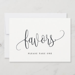 Favorittecken - Fintfärgad calligrafi Inbjudningar