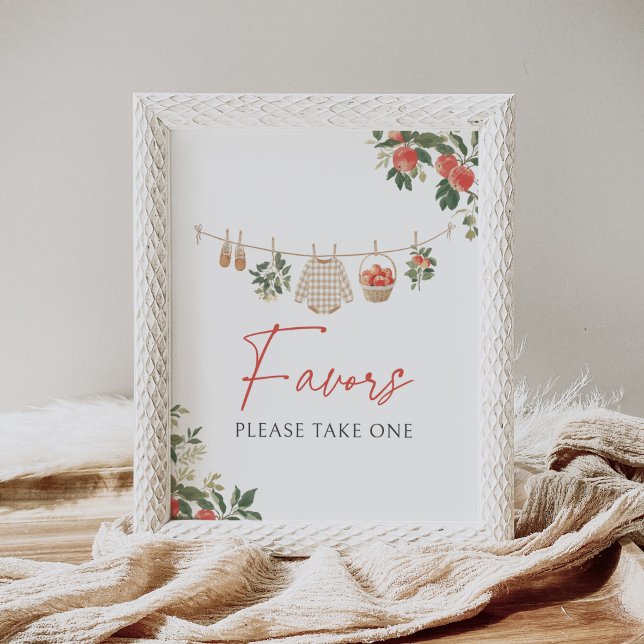 Favorittecken för Apple Fall Baby Shower Poster (Skapare uppladdad)