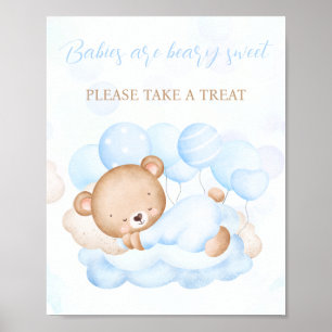 Favorittecken för Boy Blue Babear Shower-favoritsk Poster