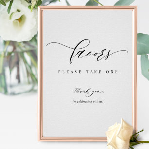 Favorittecken för elegant-skript poster