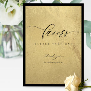 Favorittecken för elegant, svart eller Guld Poster