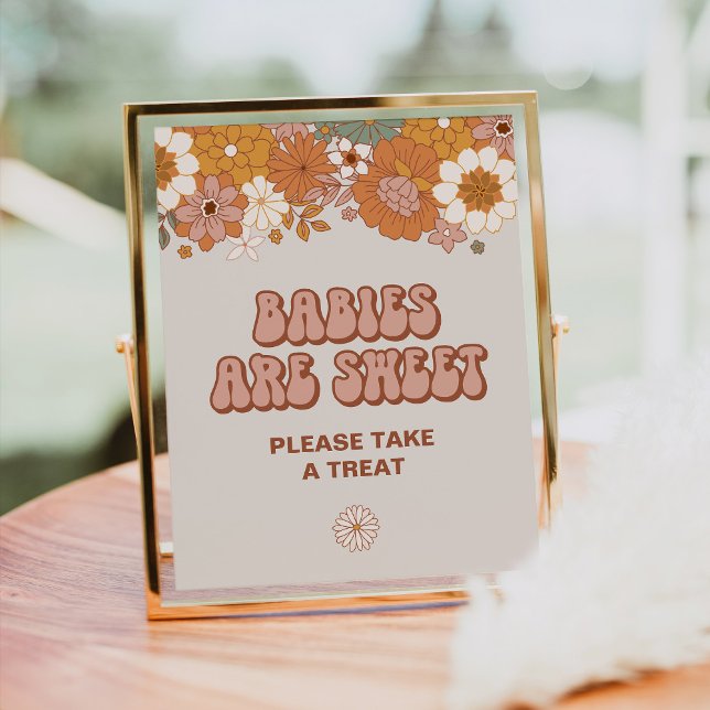 Favorittecken för Groovy Baby Shower Poster (Skapare uppladdad)