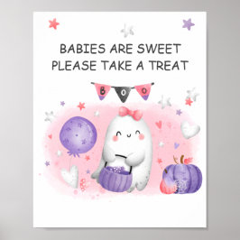 Favorittecken för Halloween Baby Shower Girl Poster
