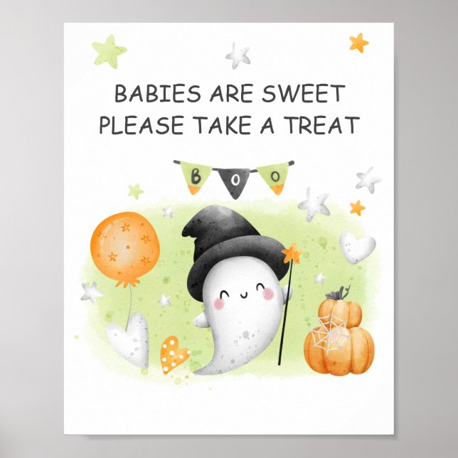 Favorittecken för Halloween-babyvisningsprogram Poster (Framsidan)