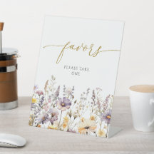 Favorittecken för lila Wildblommor Shower