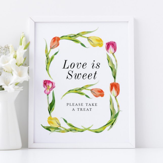 Favorittecken för Möhippan elegant Vår Tulip  Poster (Skapare uppladdad)