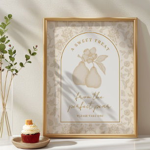 Favorittecken för Pear-Möhippa för Perfekt i Guld Poster