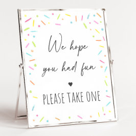 Favorittecken för Rainbow Baby Sprinkle Party Poster