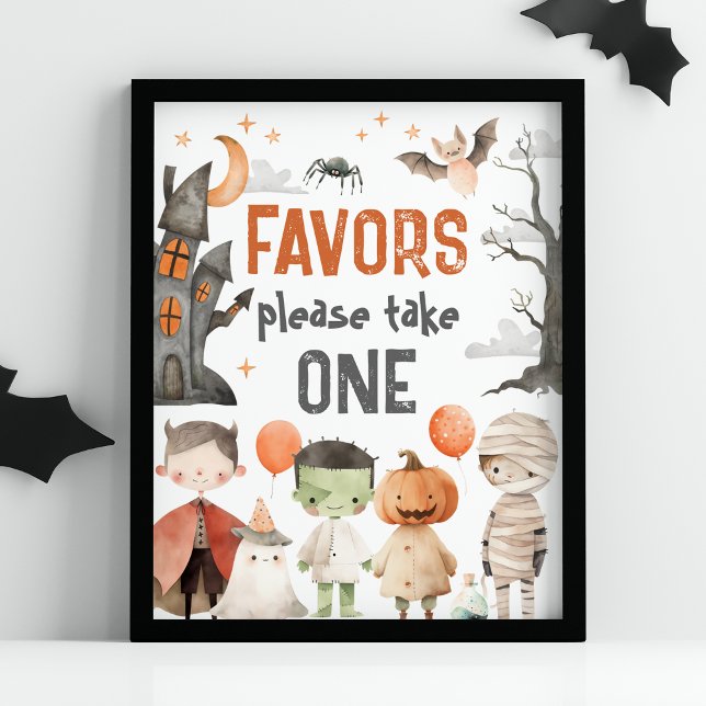 Favorittecken för Spooky Halloween-Födelsedagsfest Poster (Skapare uppladdad)
