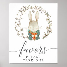 Favorittecken för vintagens botaniska babyvisnings poster