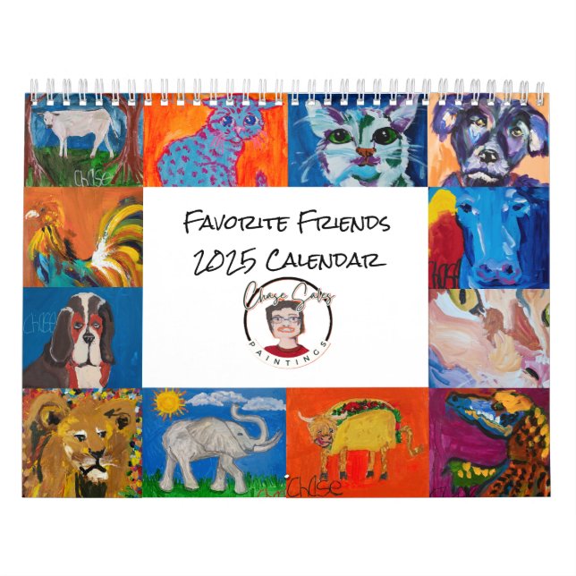 Favoritvänner 2025-kalender kalender (Omslag)