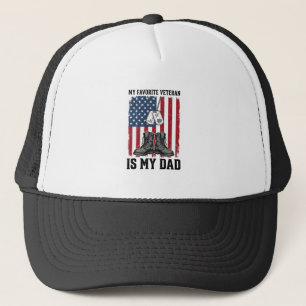 Favoritveteran är min pappa Patriotisk tröjdesign_ Keps