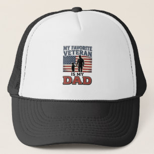 Favoritveteran är min pappa Patriotisk tröjdesign_ Keps