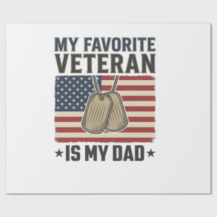 Favoritveteranpappapatriotiskahundbandesign_1 Presentpapper