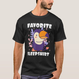 Favoritviloläge med en pekskärm och fågel t shirt