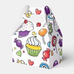Favorrlåda - söta cupcakes presentaskar
