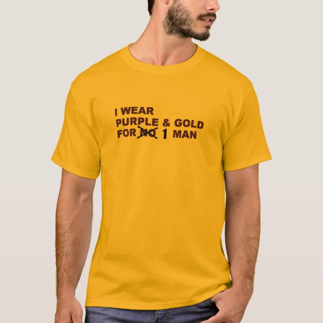 Favre lilor & guld t-shirt (Framsida)