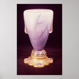Favrile vas med ormolu-bas poster