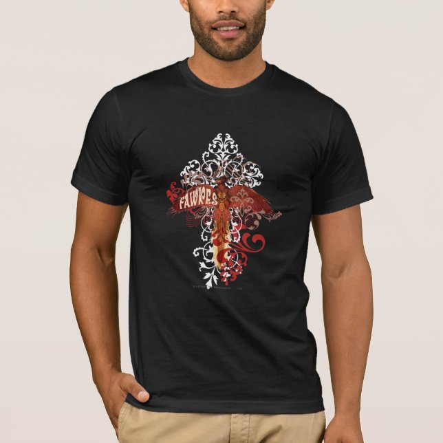 Fawkes Spread Vingar Tee Shirt (Framsida)