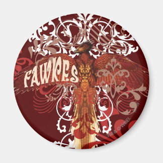 Fawkes spredda vingar magnet