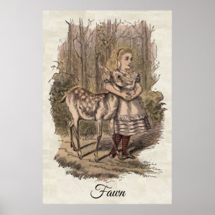 Fawn, Alice Äventyr i Wonderland Poster