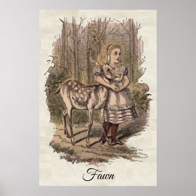 Fawn, Alice Äventyr i Wonderland Poster (Framsidan)
