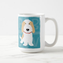 Fawn and White PBGV Tecknad hund | Cute Hund Kaffemugg