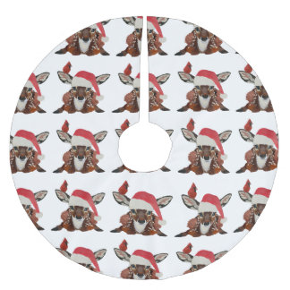 FAWN & CARDINAL CHRISTMAS JULGRANSMATTA BORSTAD POLYESTER